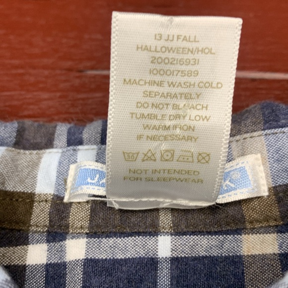 Janie and Jack Plaid Long Sleeved Shirt Size 12-18 Months - Picture 4 of 5